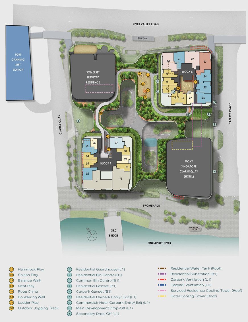 Canninghill Piers site plan